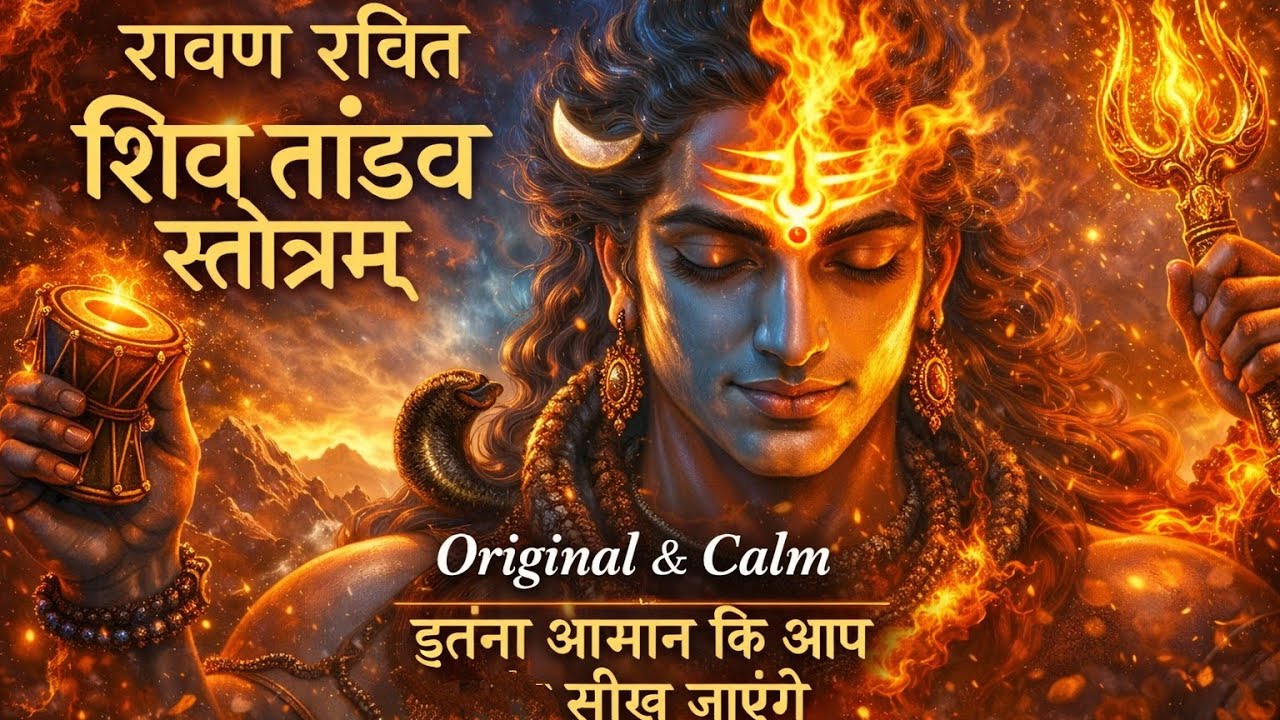 रावण रचित शिव तांडव स्तोत्रम् ।Original and Calm l इतना आसान  आप भी  तुरंत सीख  जायेंगे। Shiv Tandav