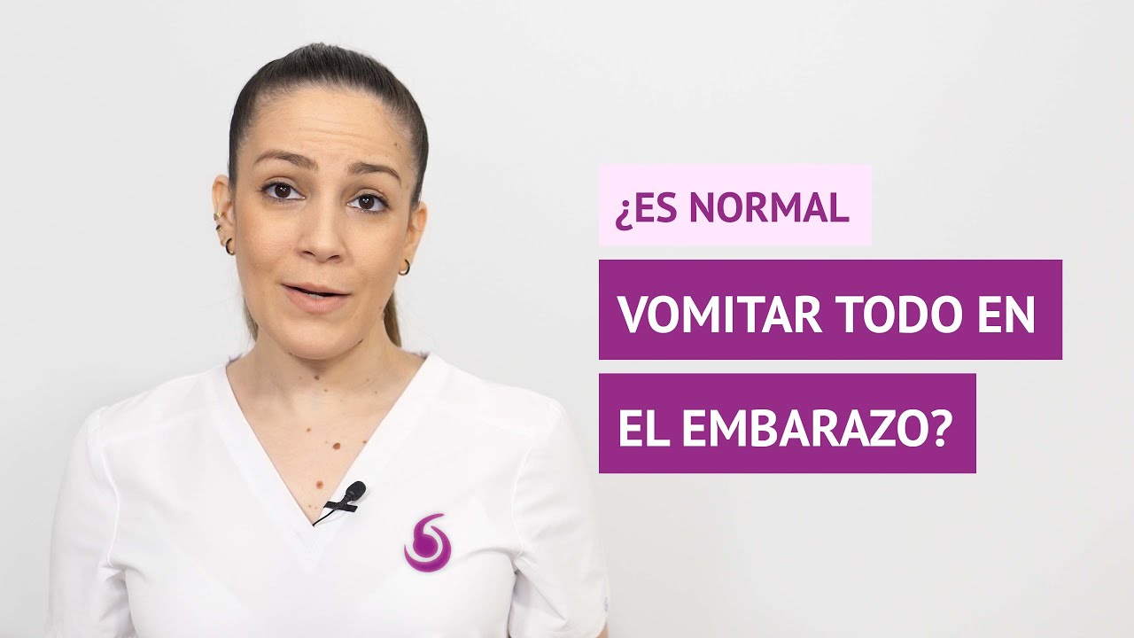 &iquest;Es normal vomitar todo en el embarazo?