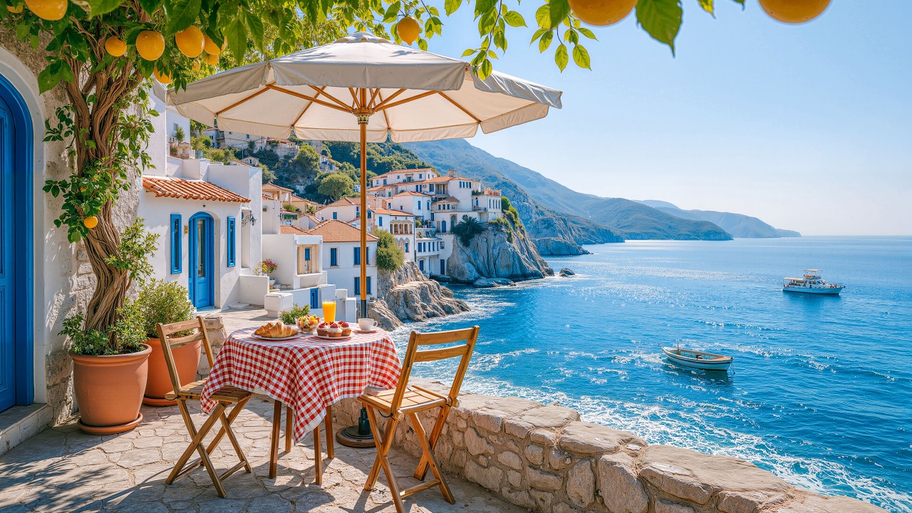 Sunny Mediterranean Summer Bossa Nova 🌴 Elegant Smooth Jazz Vibes