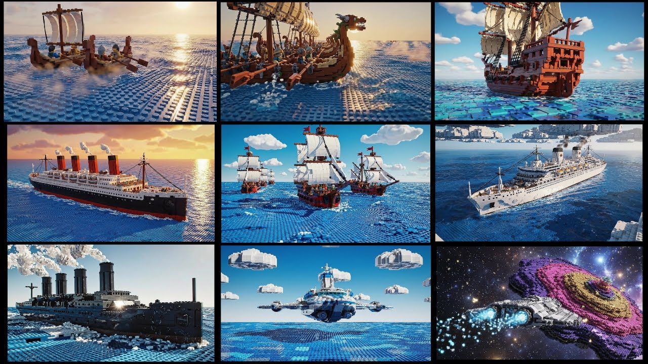 The Evolution of LEGO Ships ⚓ From Viking Boats to Starships 🚀