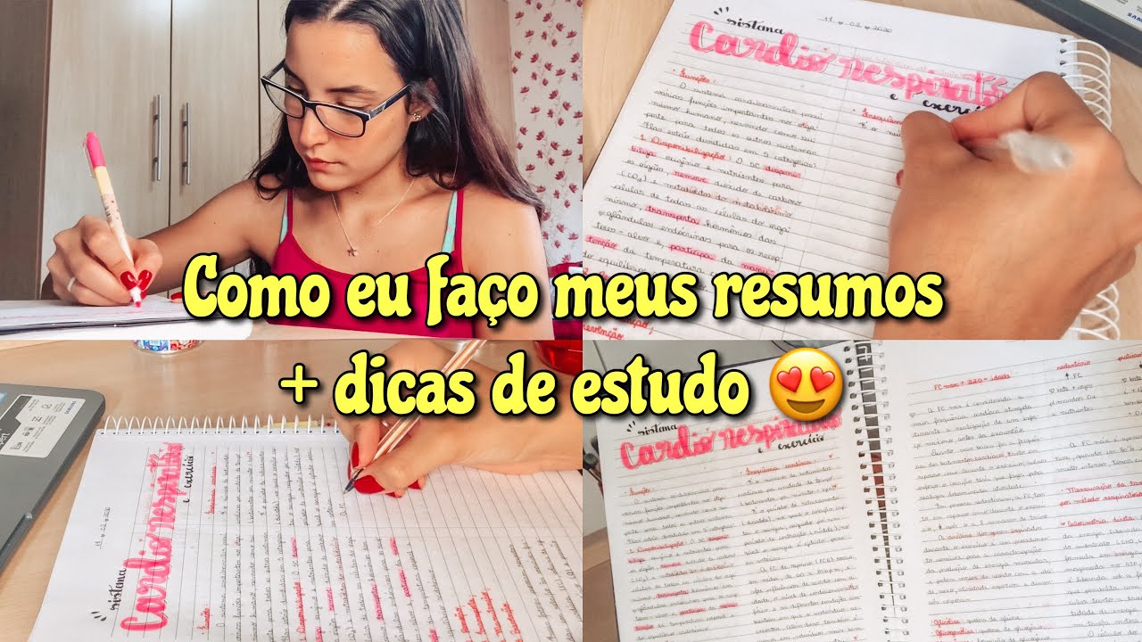 STUDY VLOG: Como fazer bons resumos + dicas de estudo e organização | Letícia Costa