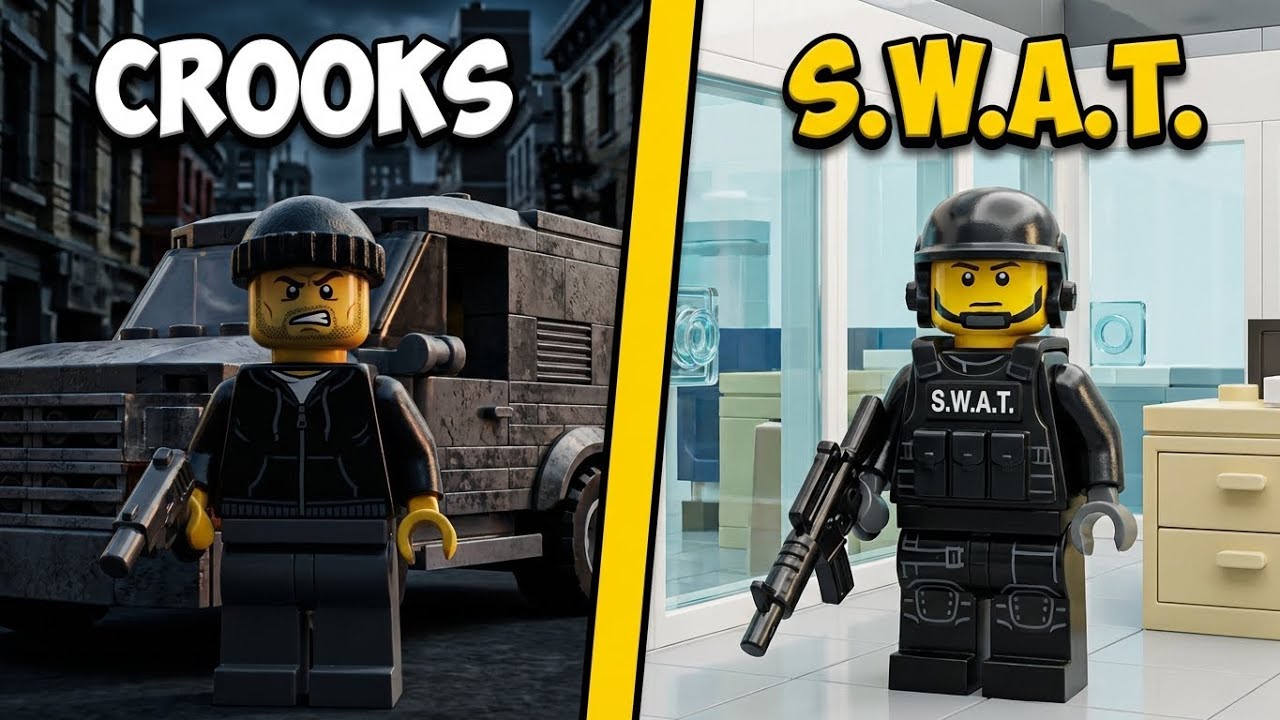 LEGO SWAT vs CROOKS – EPIC HOSTAGE RESCUE!