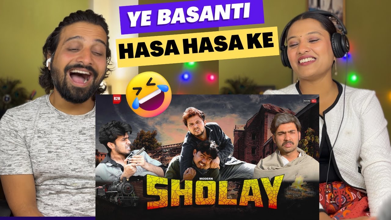REACTION on R2H | SHOLAY | Funkie Couple Vlogs R2h