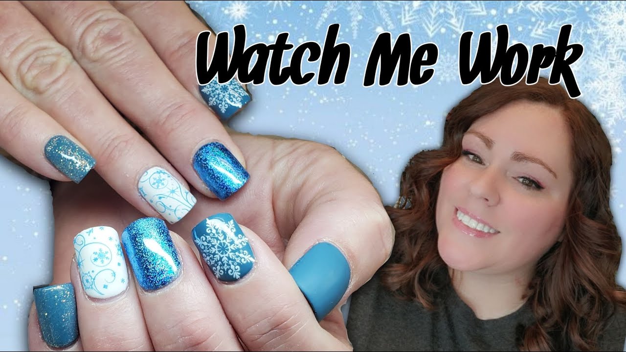 Watch Me Work | Winter Nails 2021 | Gel-X Nails