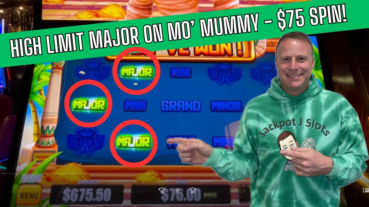 Mo Mummy High Limit КРУПНЫЙ ДЖЕКПОТ - вращения на $75!