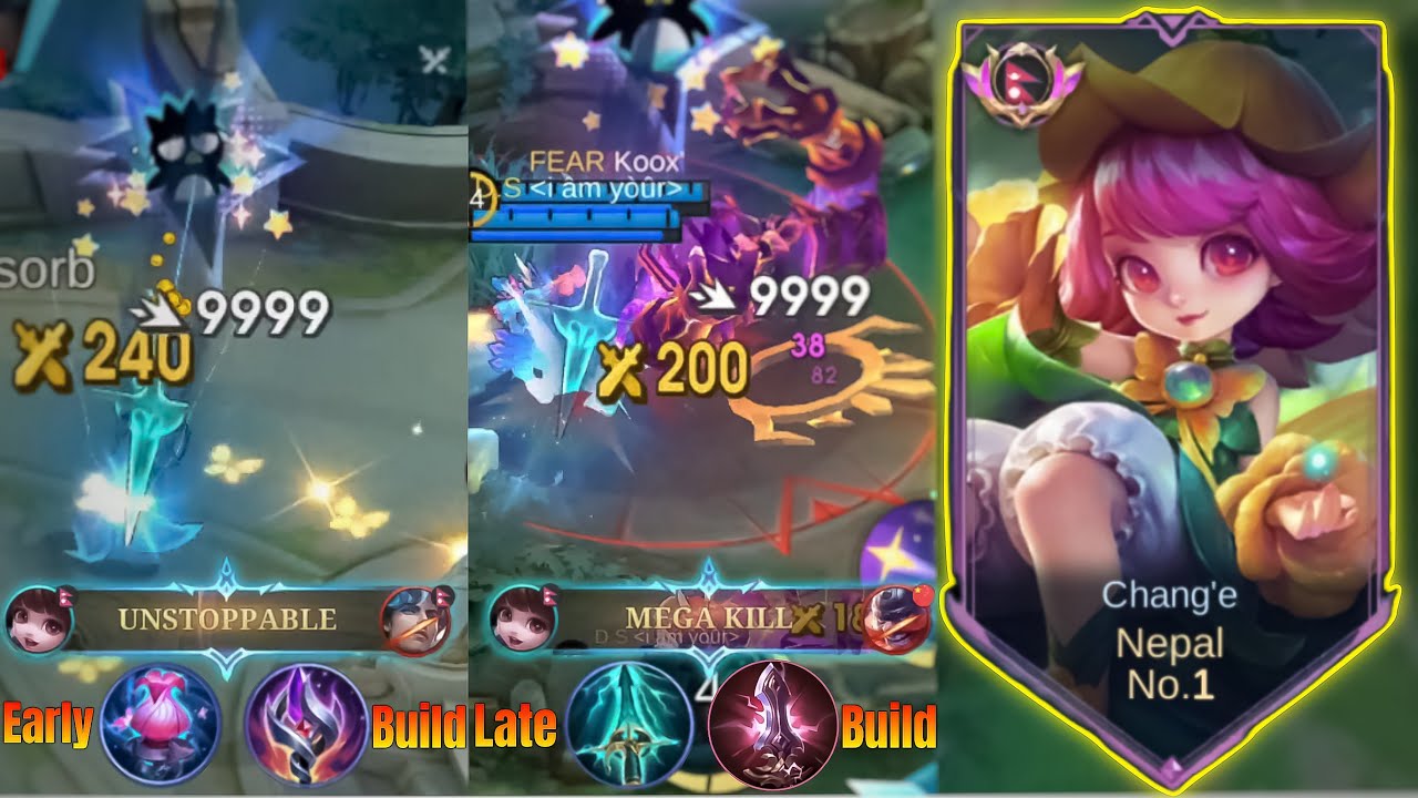 CHANG'E MUST USE ITEMS!(Build Change)EXTREMELY OVERPOWERED ITEMS TO EXECUTE ENEMY INSTANTLY😱🔥!! MLBB