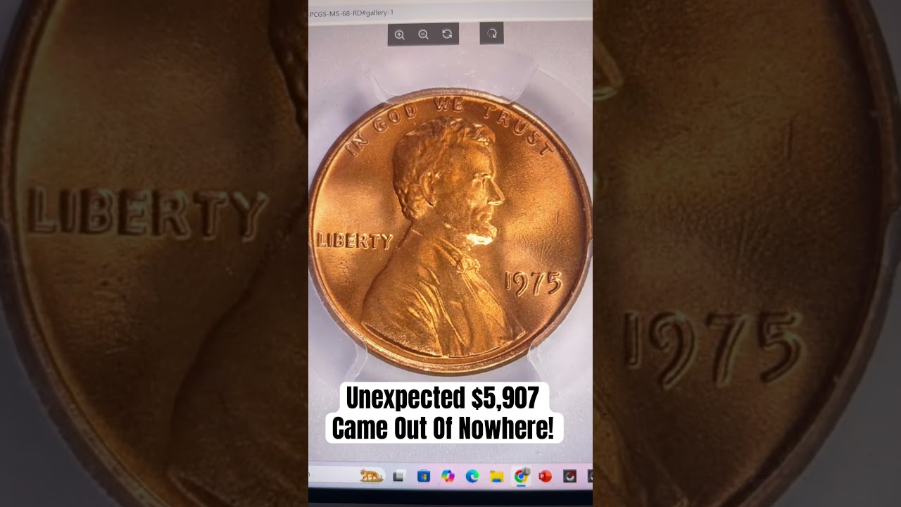 1975 Lincoln Penny SHOCKS The Coin World With $5,907 Auction STUNNER! #shorts