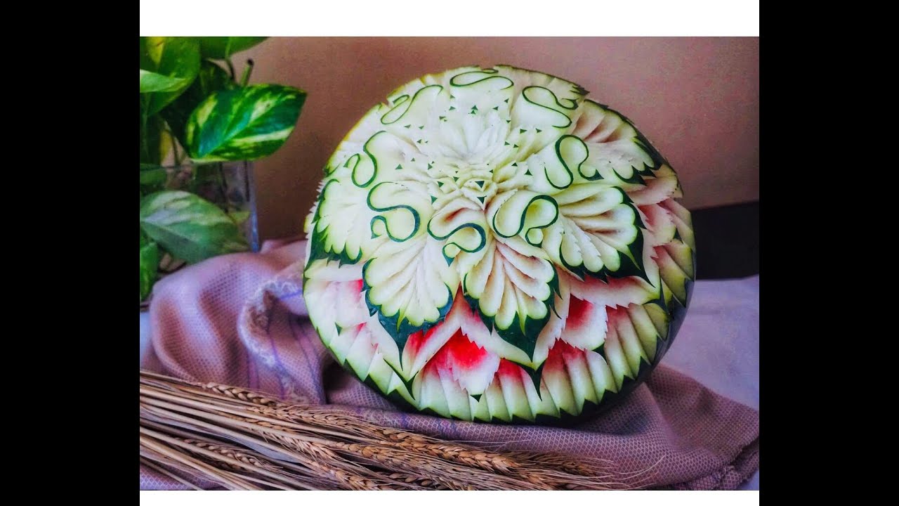 watermelon carving by chef namtarn
