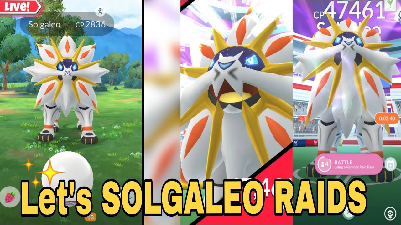 Live SOLGALEO Raid Battle || Shiny ki Talash || 🔥🔥