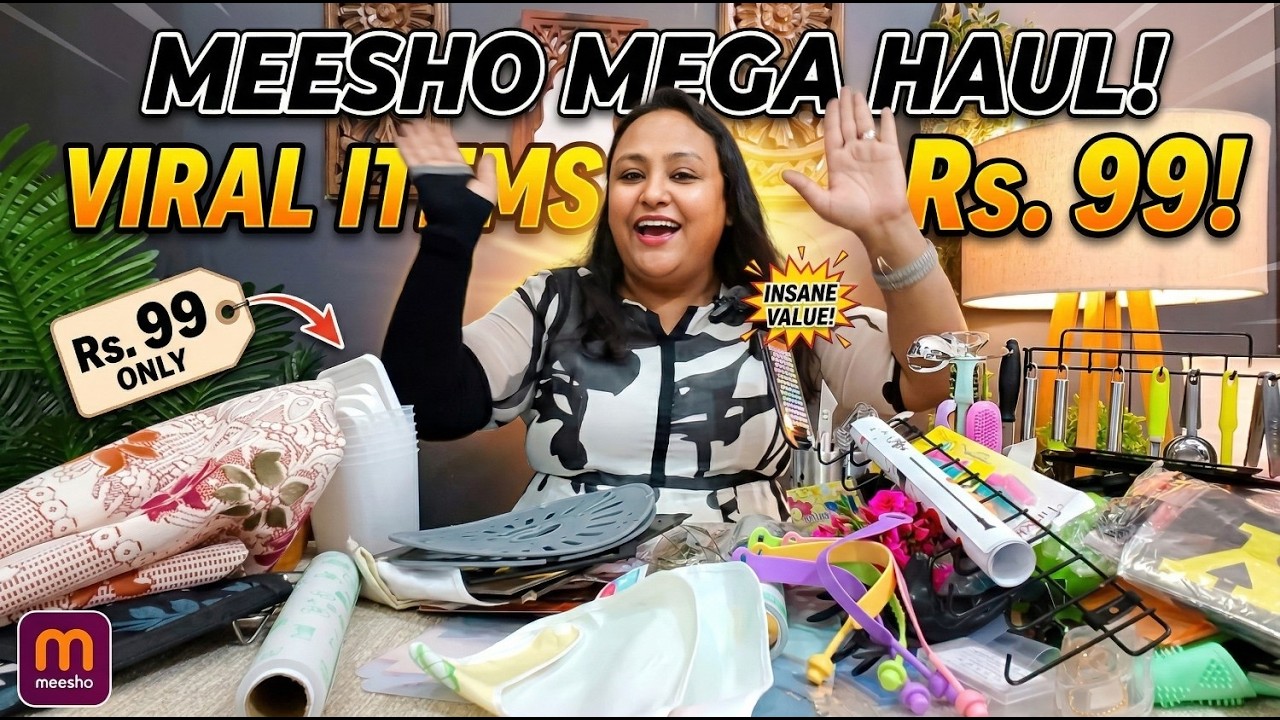 Meesho ₹99 Mega Haul 🔥 | Home, Kitchen, Bathroom Essentials Under 100 | Worth It or Waste?