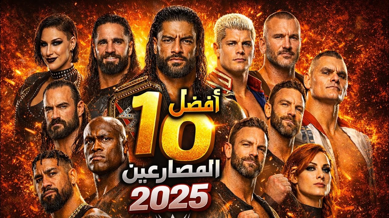 افضل 10 مصارعين في 2025 | سيث مش الاول😱