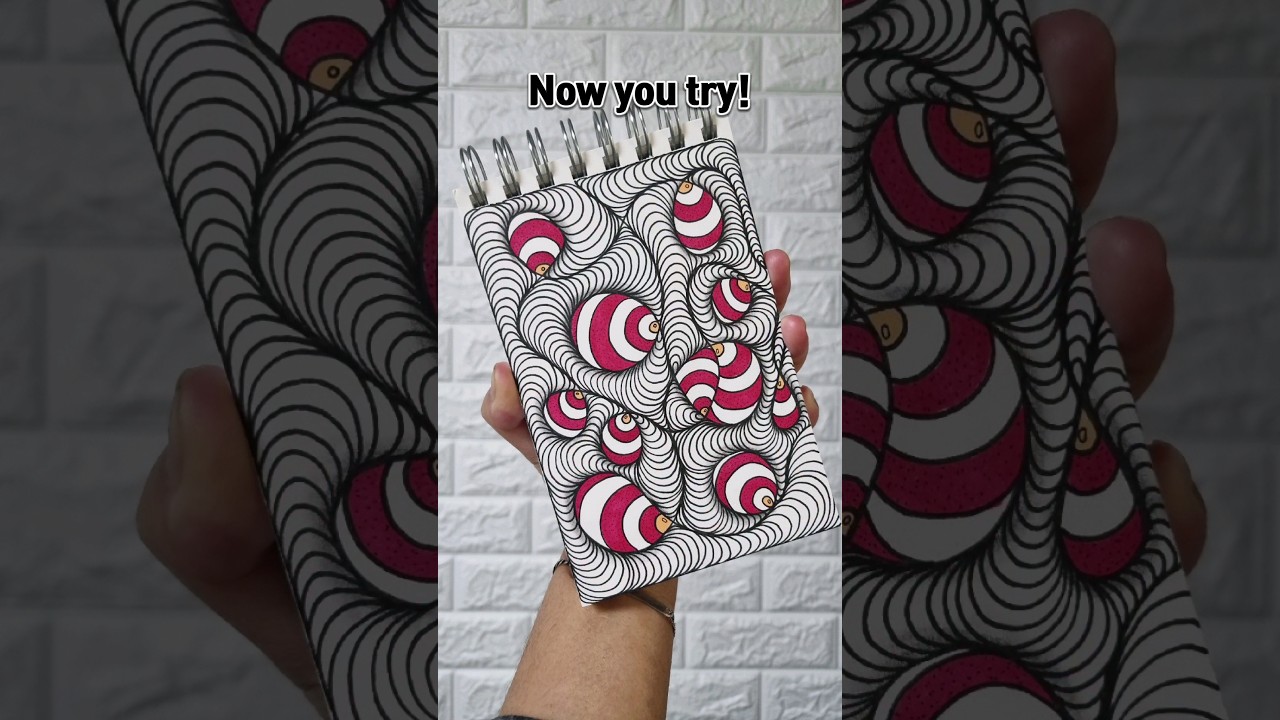 Zentangle inspired art #artforbeginners #zendoodle #artformentalhealth #dailydoodles #abstractart