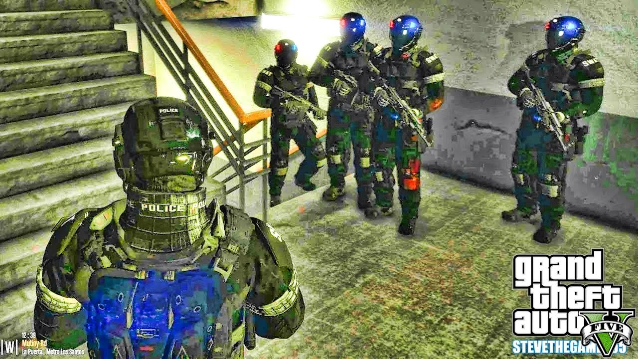 Playing GTA 5 As A POLICE OFFICER  SWAT| GTA 5 Mod| 4K #tbt