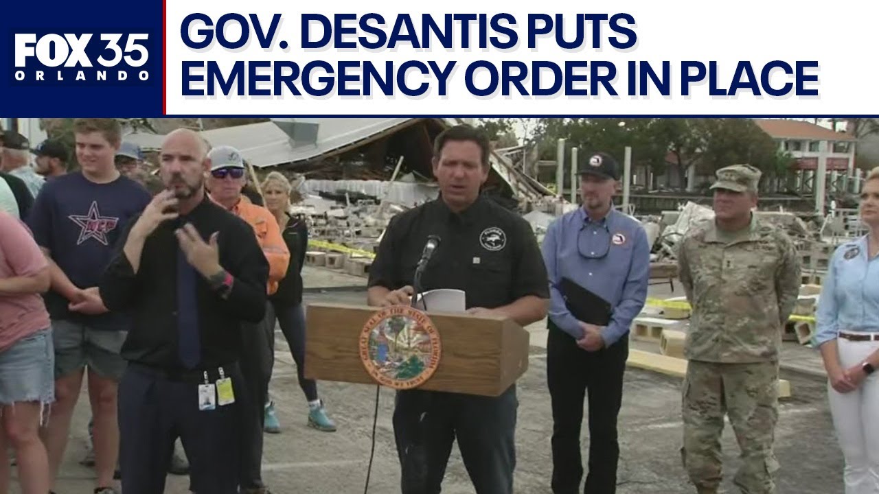 Hurricane Helene aftermath: DeSantis speaks in Steinhatchee, Florida