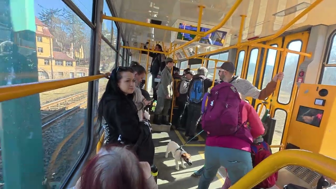 DPMLJ | Jízda tramvají T3R.PLF ev.č. 46 na lince 11