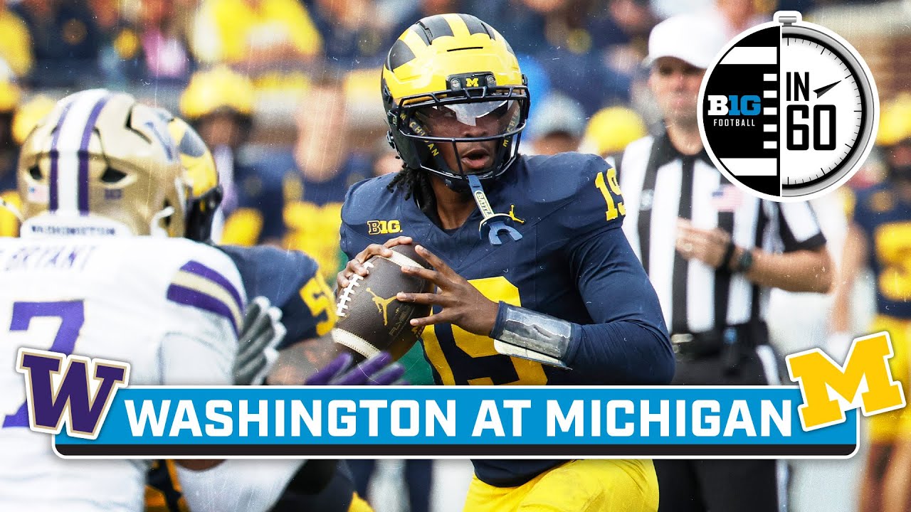 Washington at Michigan | Oct.19, 2025 | B1G Football in 60