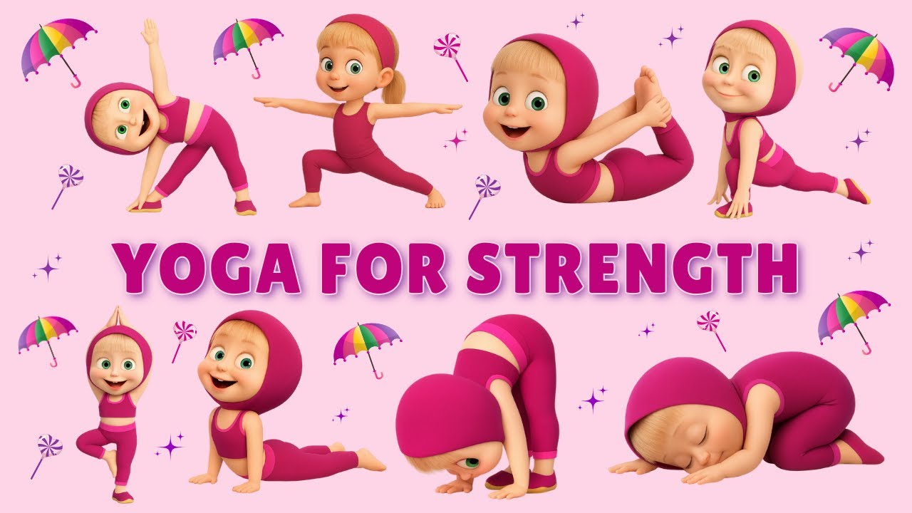 Yoga for Strength | kids yoga | Morning Yoga for Kids | Fun & Easy Yoga | Tiny Yogis