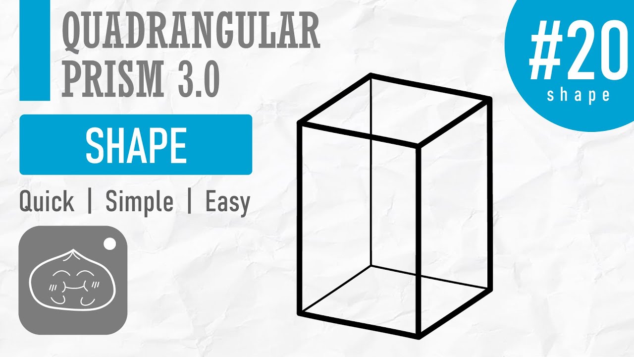 How to Draw a Quadrangular Prism | Simple & Easy