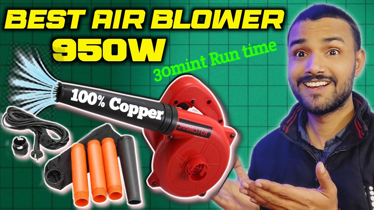 Jakmister Air Blower 950W Review II Best Budget Air Blower I Heavy Duty I 100% copper I Live Demo