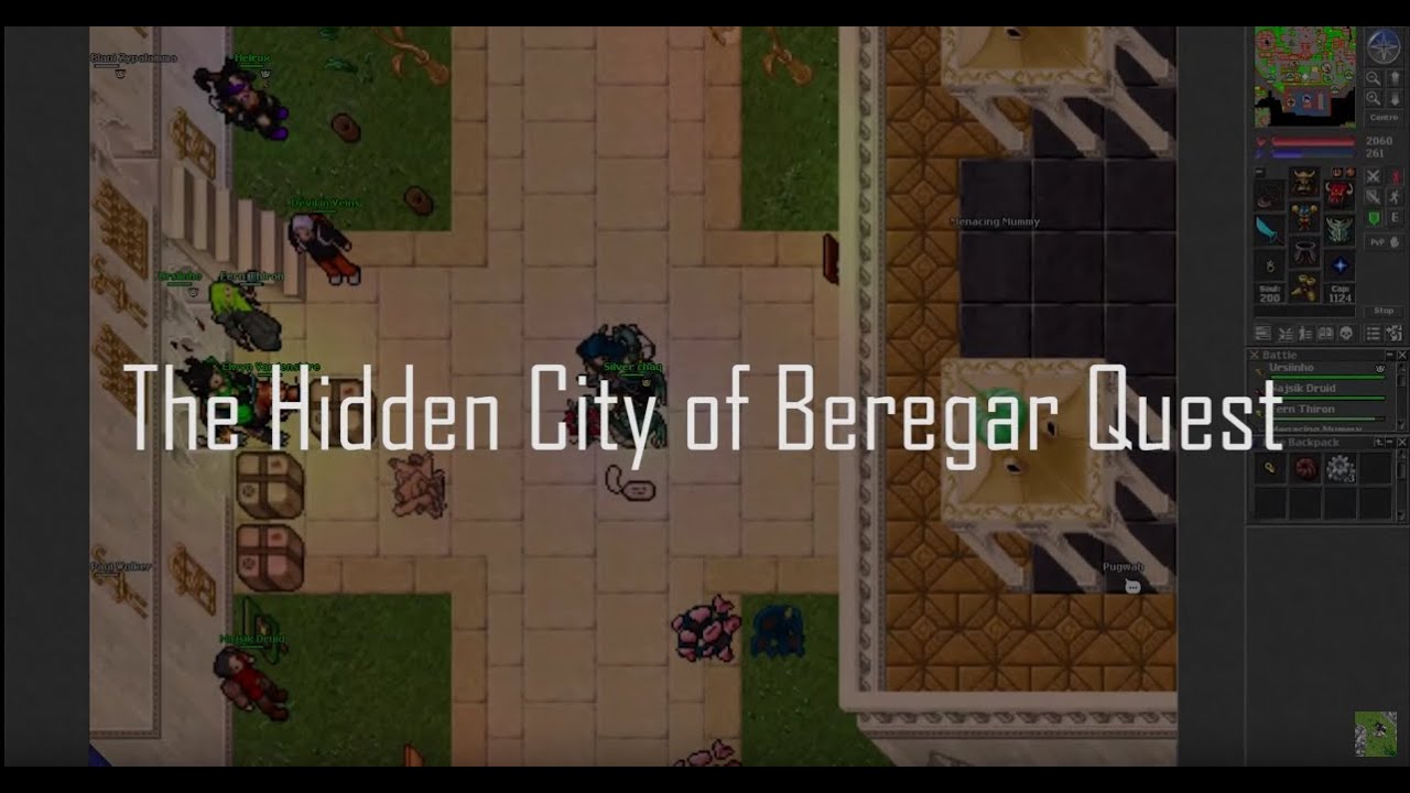 Tibia: The Hidden City of Beregar Quest, en Español Pt. 1