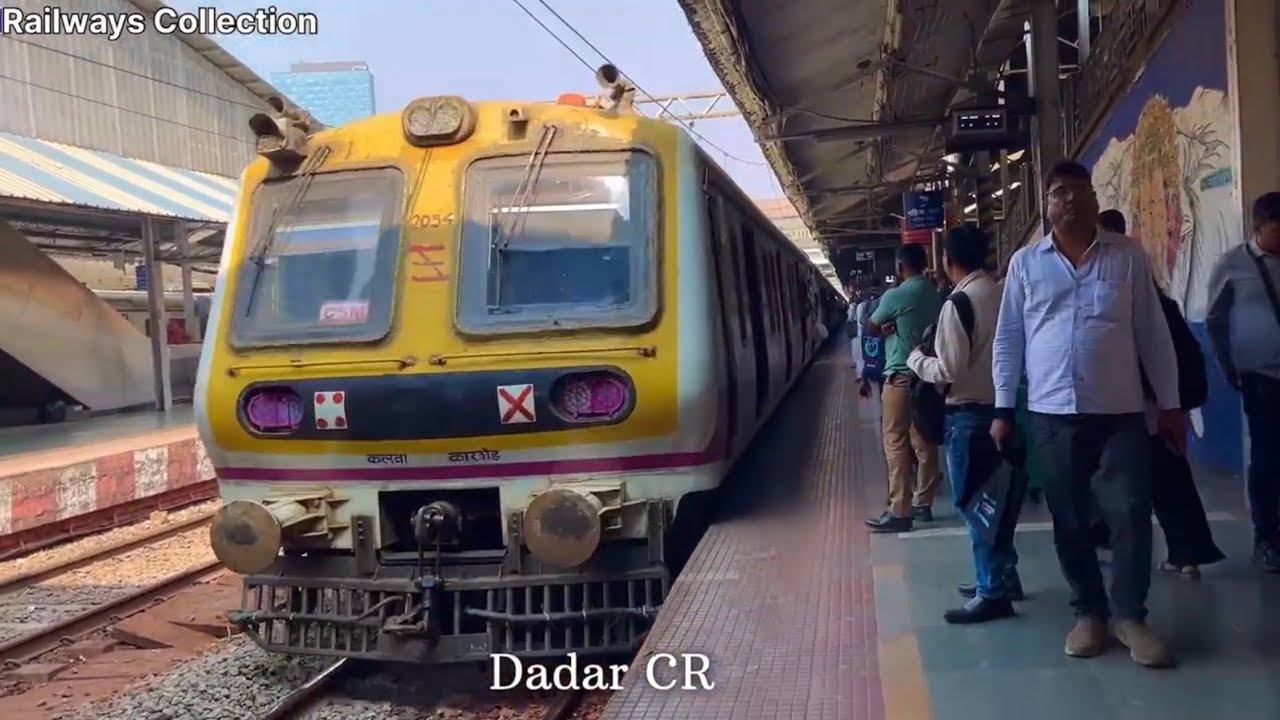 Mumbai Local Train Action Between Dadar and Mumbai CSMT ll Mumbai Local Train 