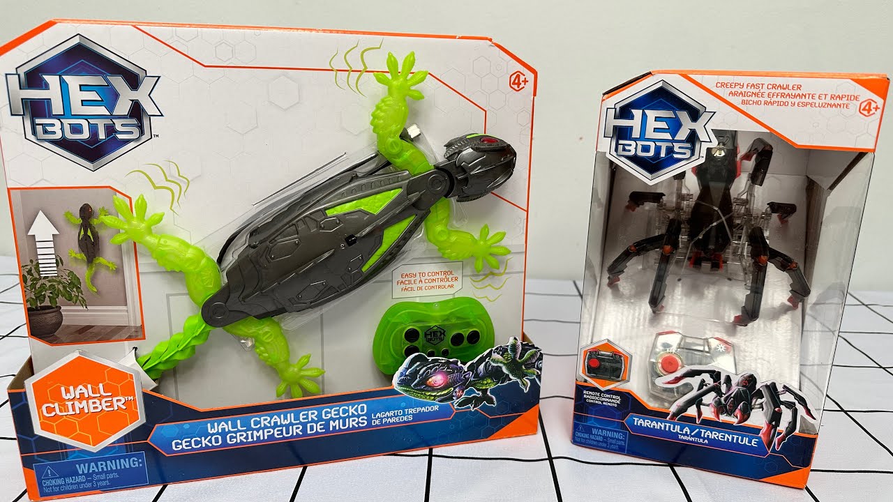 Hex Bots Gecko VS Tarantula Toys unboxing & review