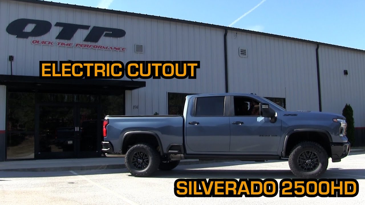QTP Silverado 2500 Aggressor Electric Cutout Pipe