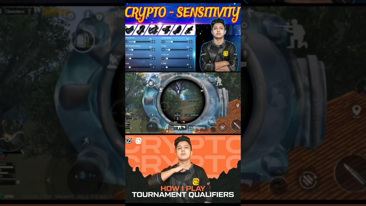 i8 Crypto 4x burst Pixel knock🤯Bgmi zero recoil sensitivity💥-@crypto5775 🌟