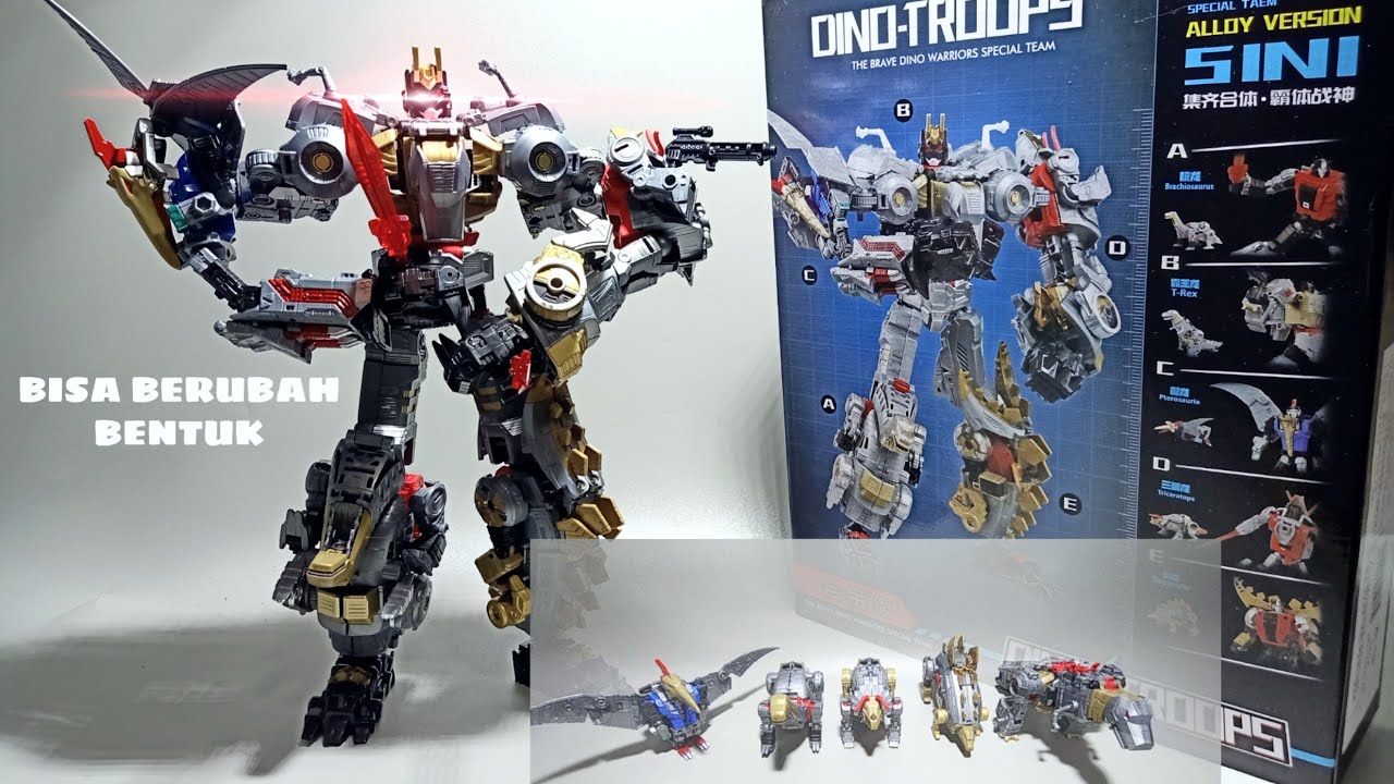 Transformers |ROBOT OF THE DINO 5 IN 1 DINO TROOPS DinoForce transfom #Transformers#optimus#grimlock