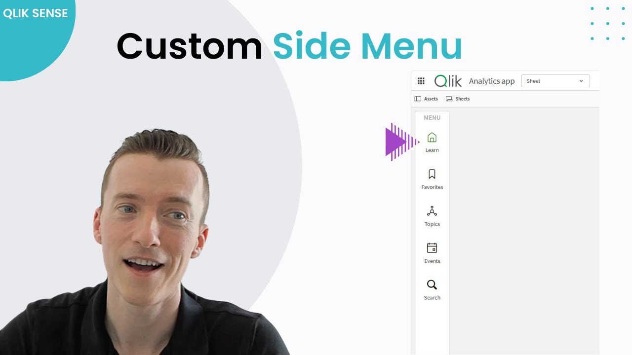 Create Custom Side Menu in Qlik Sense