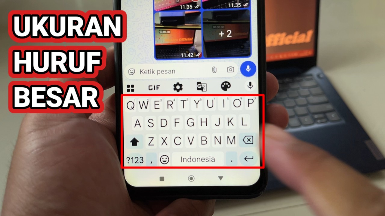 Solusi Ukuran Huruf di Keyboard Lumayan Besar (Ukurannya Bisa Dikecilkan Dengan Cara Ini)-Hp Android
