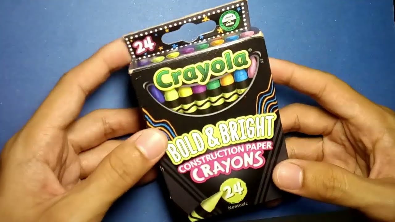 [REVIEW] Crayola Bold & Bright Construction Paper Crayons