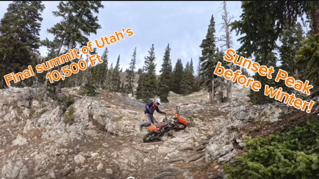 Utah single track - American Fork Canyon (down #157 Ridge Trail switchbacks and up to Sunset Peak)