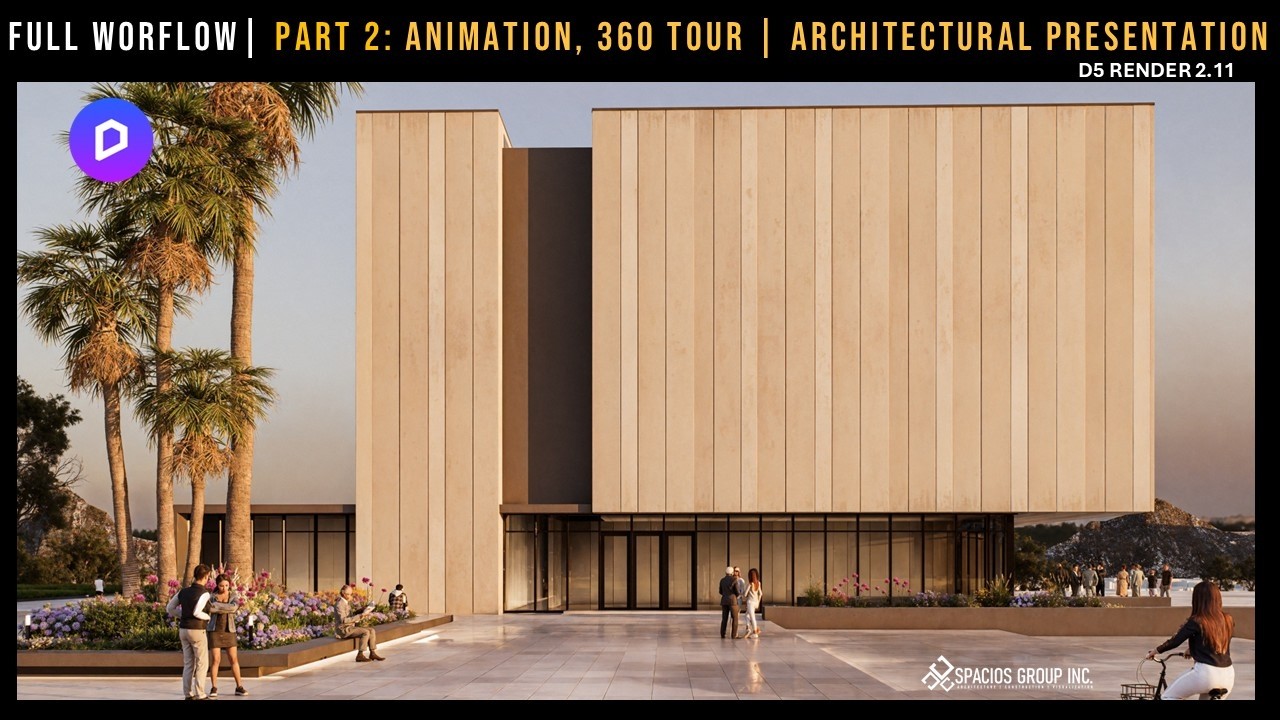 Full Workflow | Archicad 28 to D5 Render 2.11 – Part 2: Trees, Lights, Animation, 360