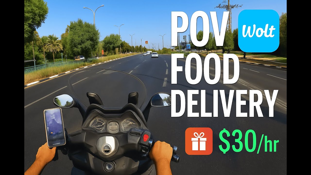 POV Food Delivery — Tel Aviv, Sunny Morning ($30/hr)