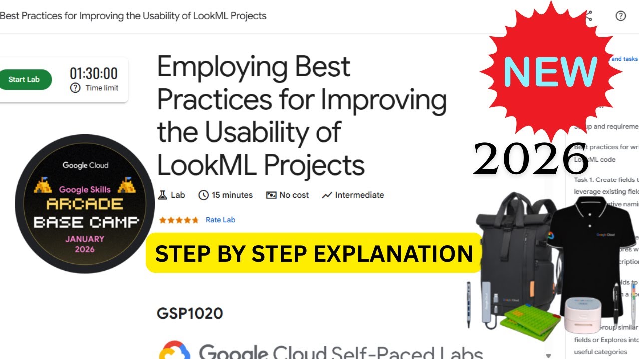 [NEW 2026] Employing Best Practices for Improving the Usability of LookML Projects | #GSP1020