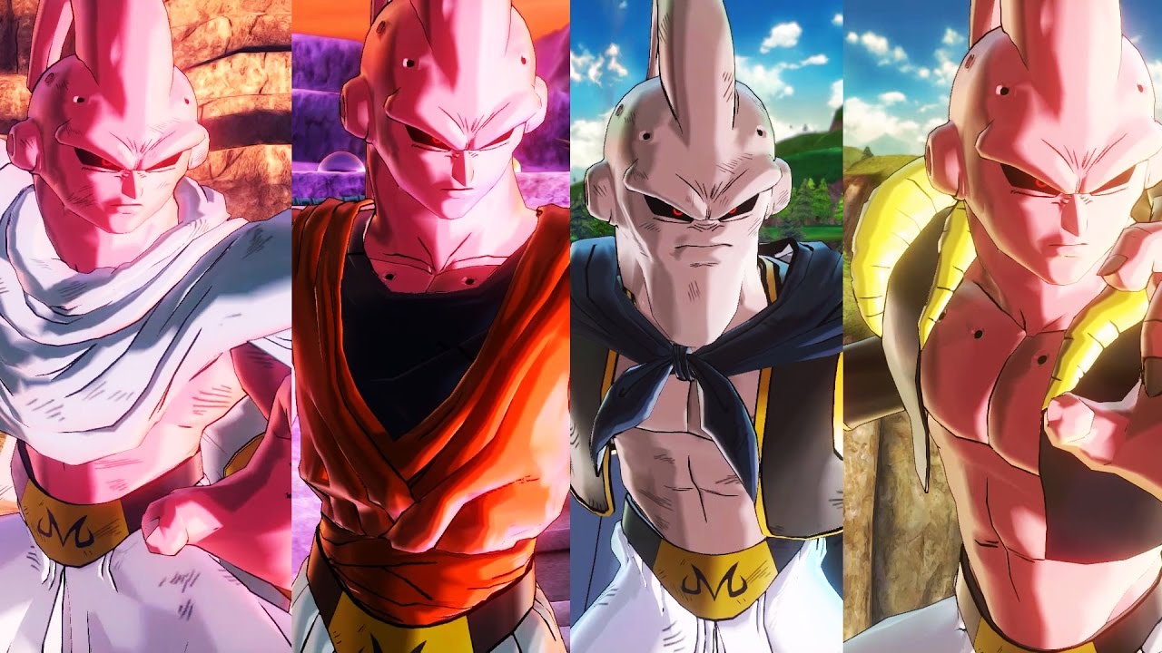 SUPER BUU ALL FORMS!! (Gotenks / Gohan / Piccolo Absorbed / Evil) | Xenoverse 2 MODS