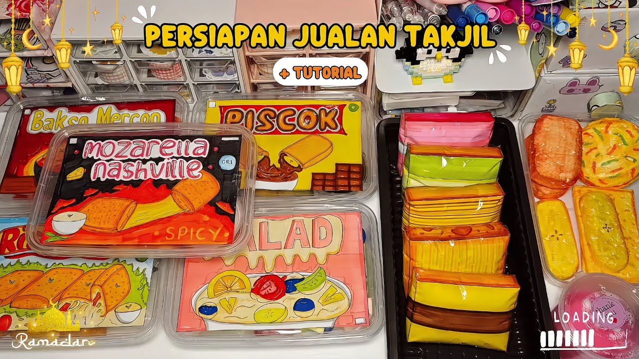 TUTORIAL+PERSIAPAN JUALAN TAKJIL | fake food