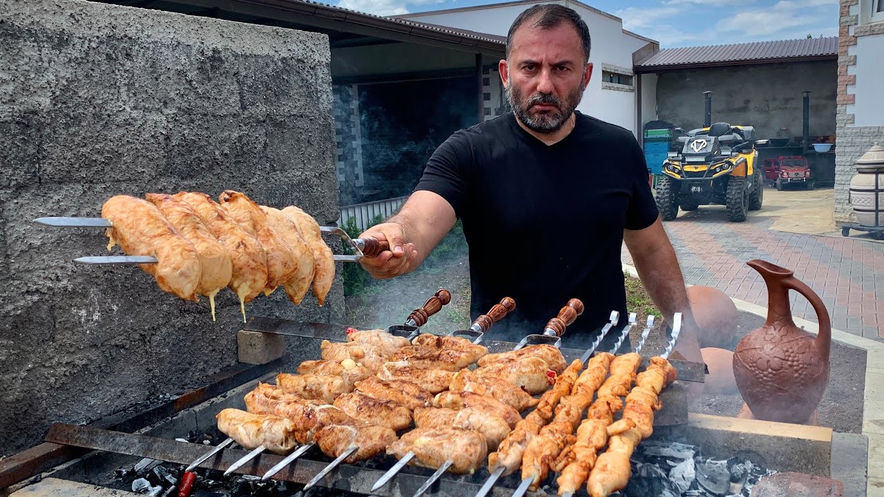КУРИНОЕ МЯСО на ГРИЛЕ. СОЧНЫЙ РЕЦЕПТ.