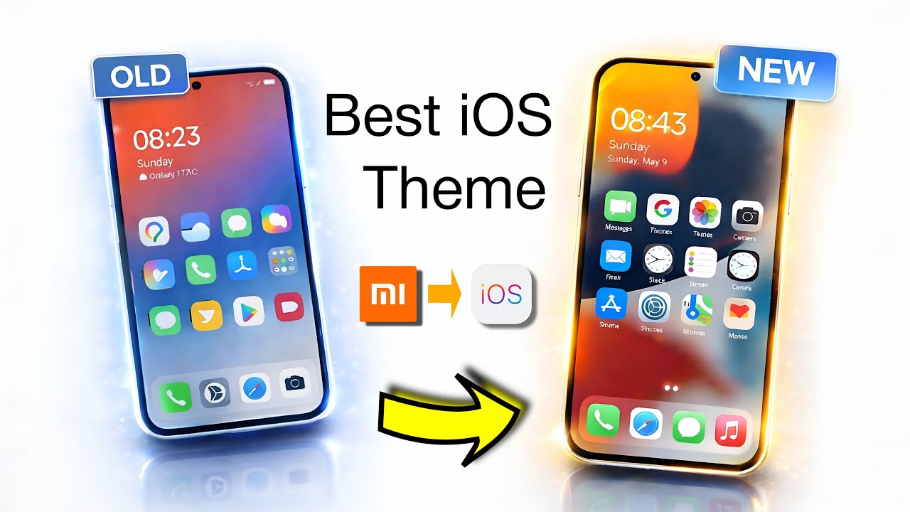 Новая тема оформления в стиле iOS для устройств HyperOS | Лучшая тема iOS в 2026 году!