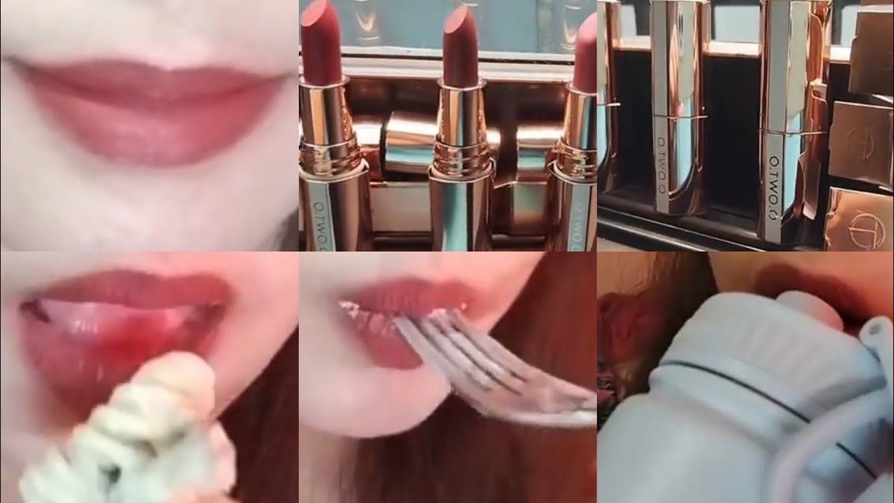 O.TWO.O Matte Lipstick Misty Kiss Lock Color Silky 24H Long Lasting swatches and food test..
