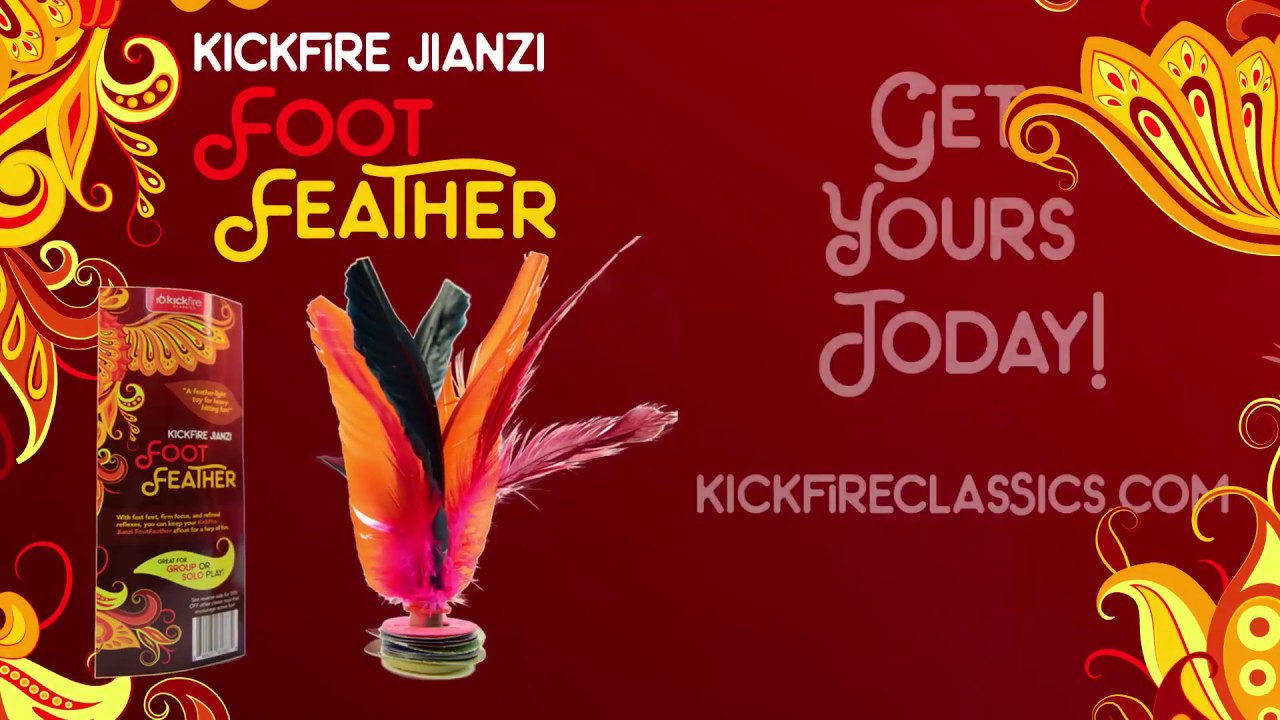 KickFire Jianzi Hacky Sack Foot Feather | Best Foot Juggling Soccer Skill Game | KickFire Classics