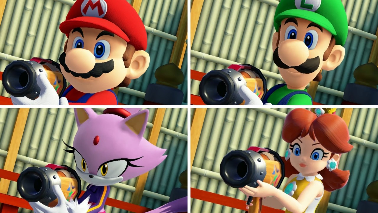 Mario & Sonic At The Olympic Games Tokyo 2020 Dream Shooting ( Gameplay ) Mario Luigi Blaze Daisy