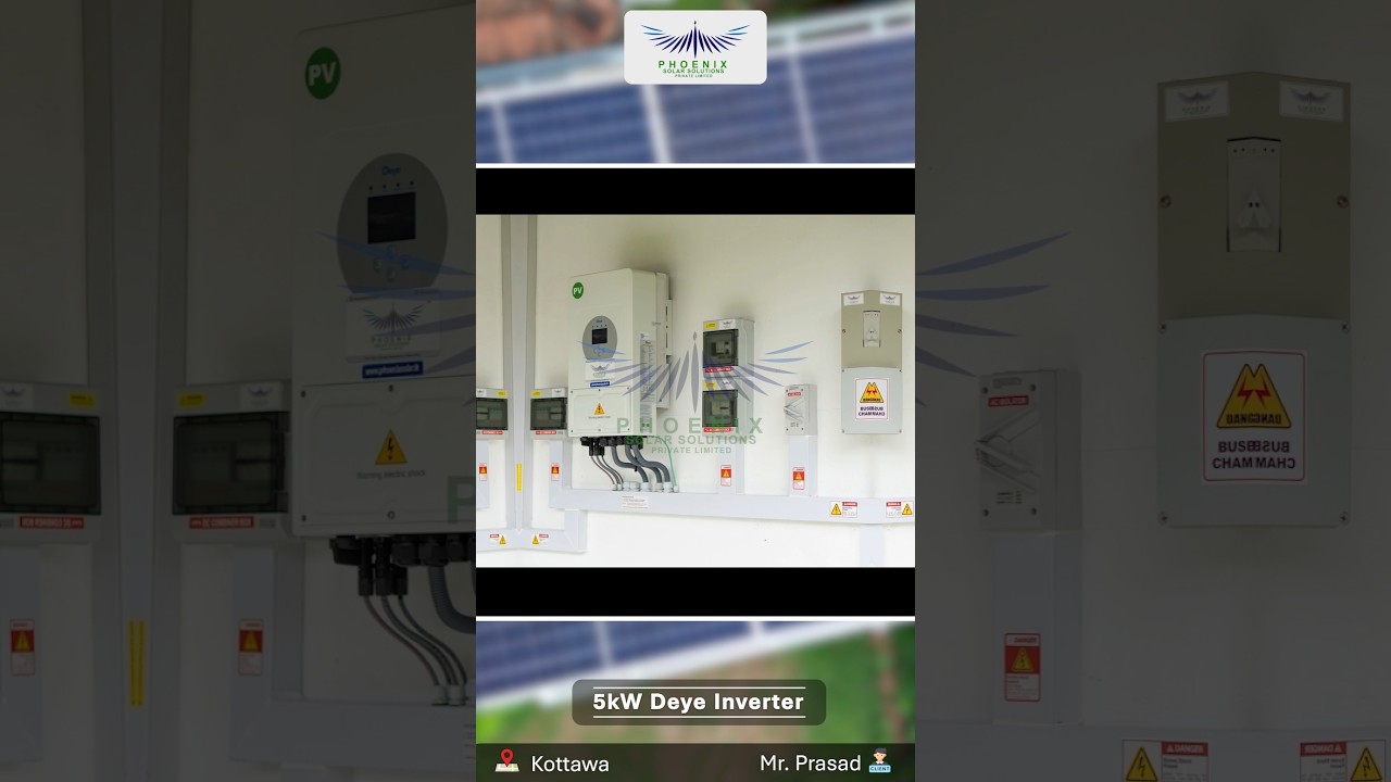 5kW Hybrid  Solar Power System #hybridsolarsystem #renewableenergy