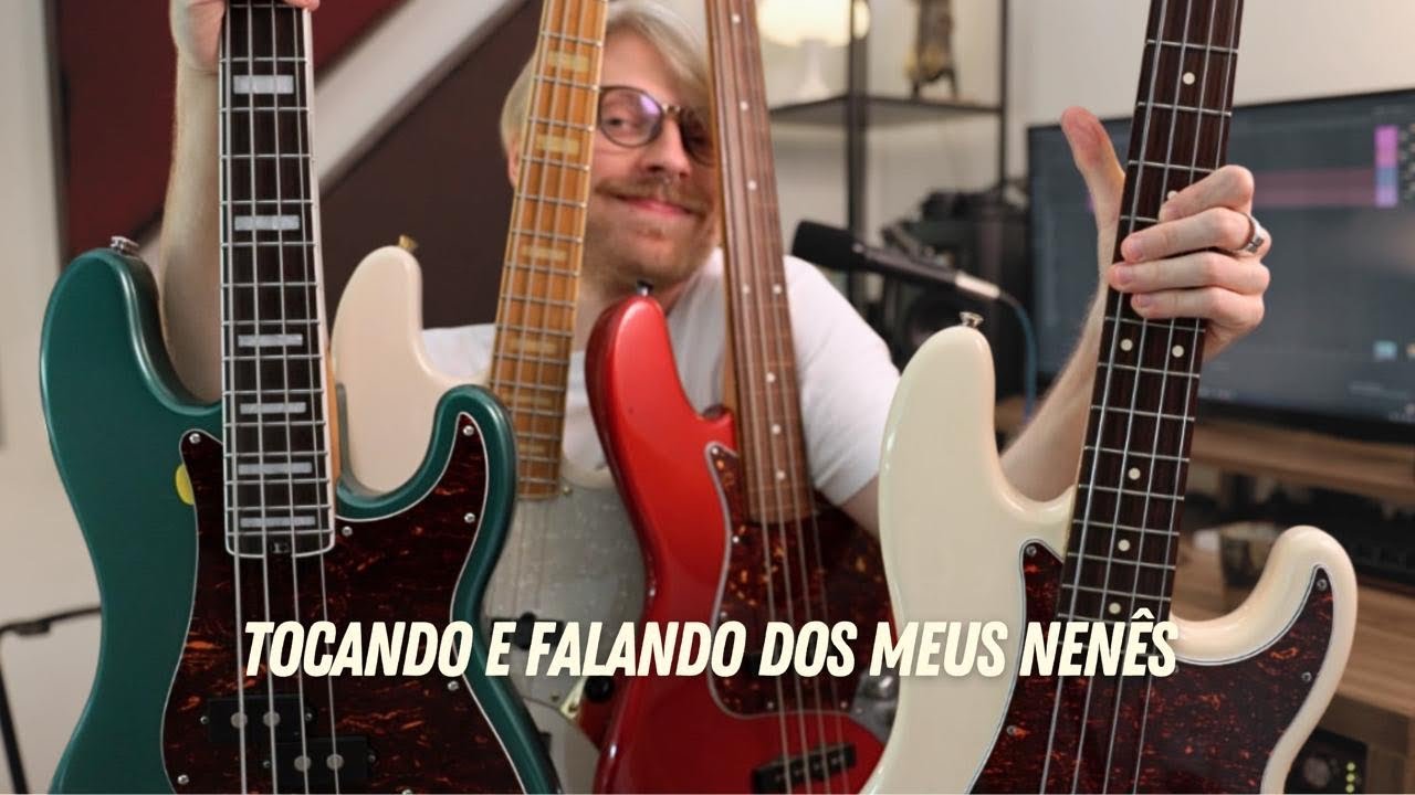 Por que eu tenho 4 baixos? Precision vs Jazz Bass (E quando uso cada um)