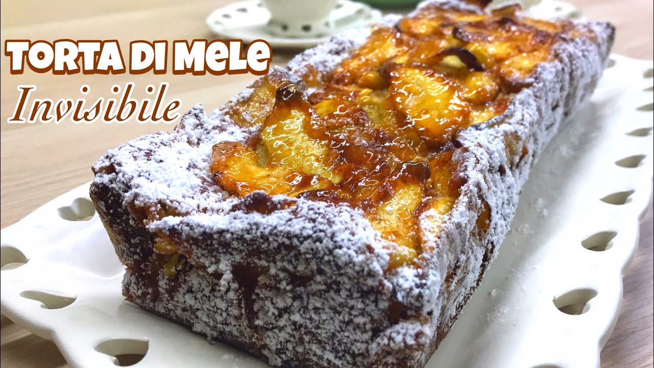 TORTA DI MELE INVISIBILE ricetta facile e veloce INVISIBLE APPLES CAKE- Tutti a tavola