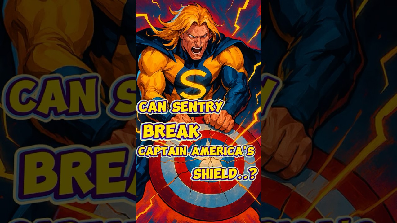 Can Sentry Bend Captain America's Shield?  #marvel #mcu #marvelcomics #thunderbolts #captainamerica