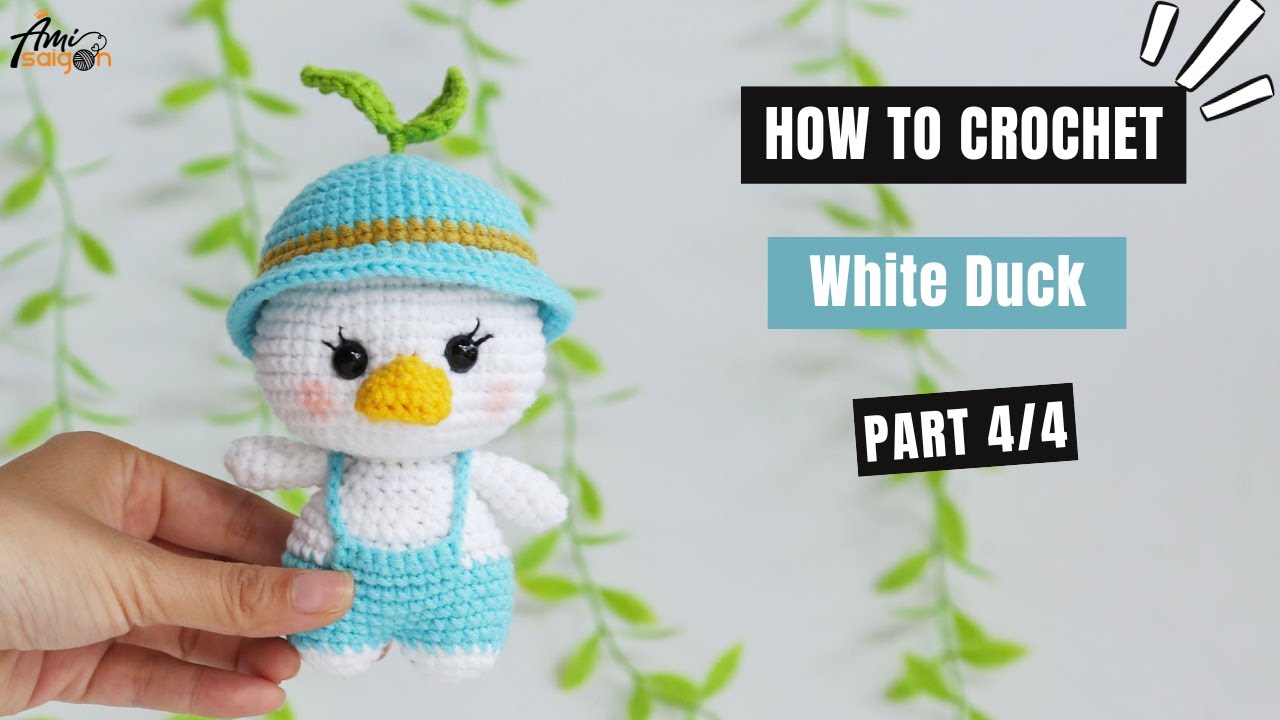 #581 | White Duck Amigurumi (4/4) | How To Crochet Dolls Amigurumi | @AmiSaigon
