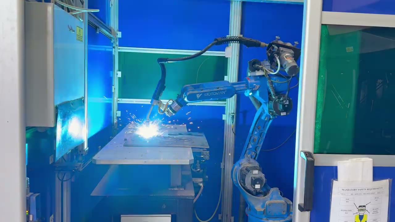 Motoman YR-HP6-C00 Welding Cell in Action &ndash; Precision, Speed and Sparks!