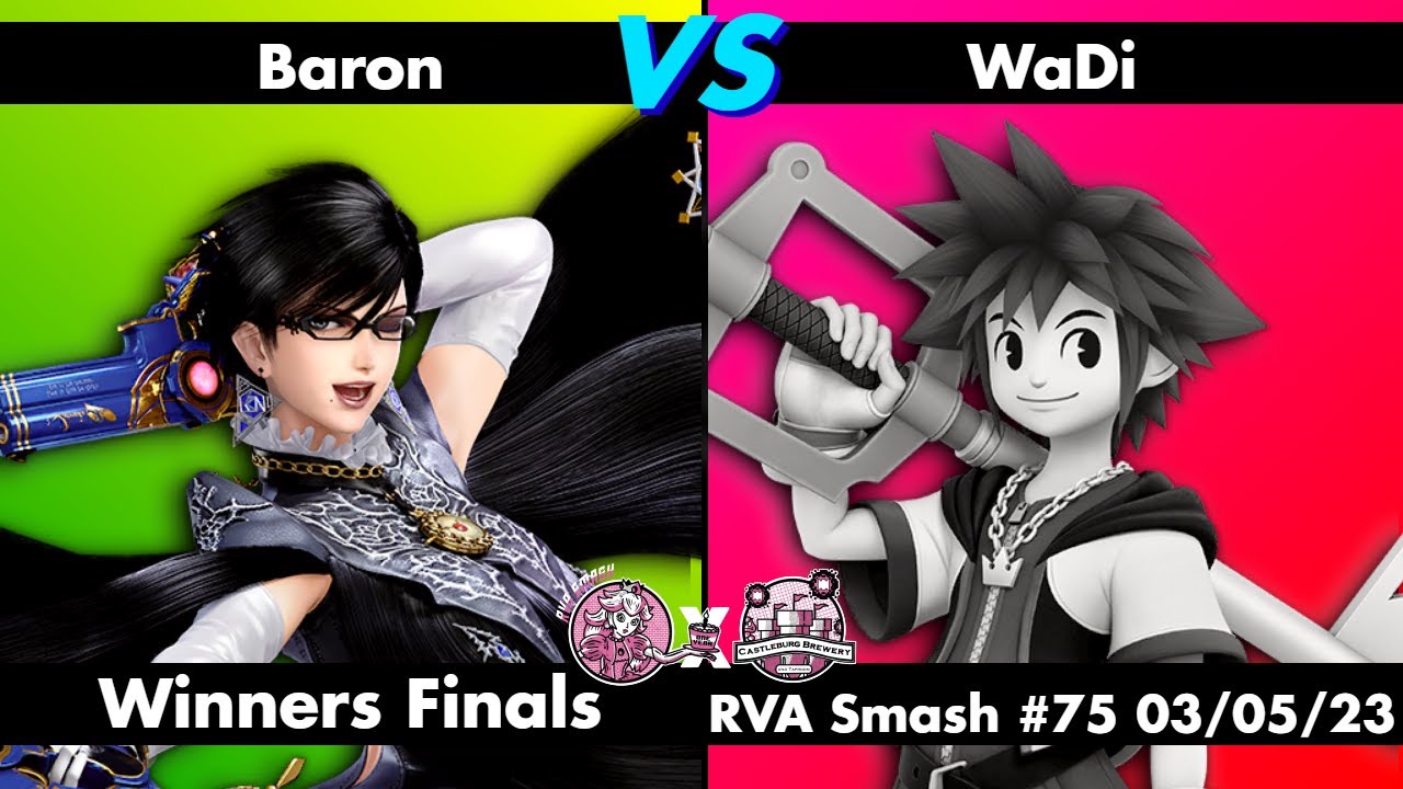 RVA Smash #75: Baron (Bayonetta) vs WaDi (Sora) | WINNERS FINALS | 43 Entrants | SSBU